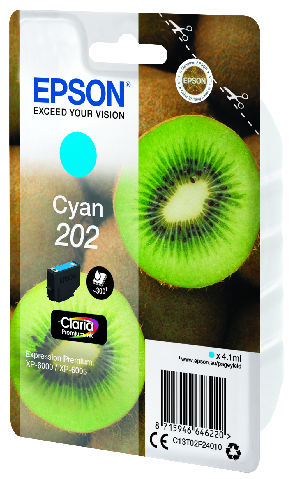 EPSON 202/T02F24 (Kiwi) cyan Druckerpatrone