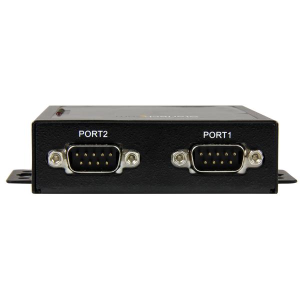 2 PORT SERIAL DEVICE SERVER - MOUNTABLE AND METAL SERIAL-TO-IP