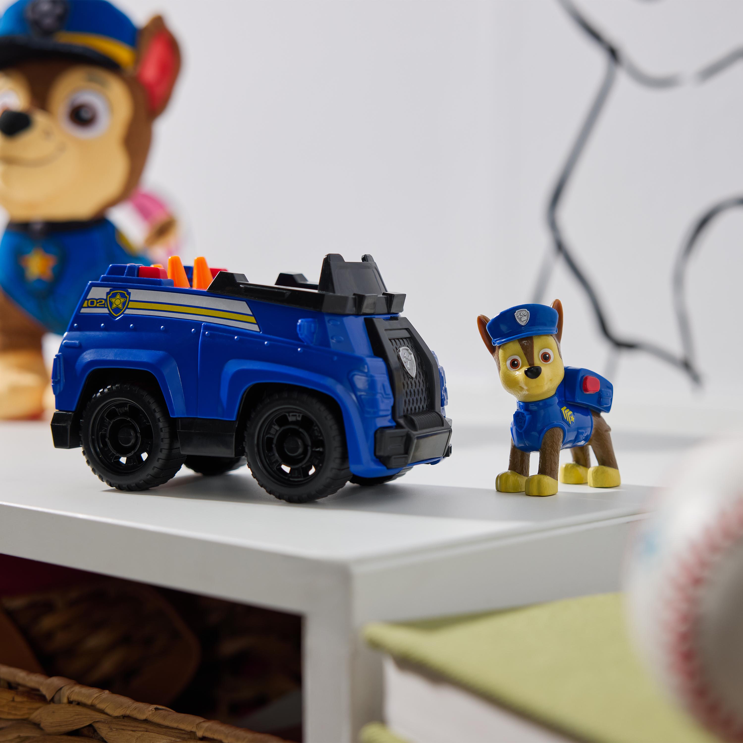 Paw Patrol - Polizei-Fahrzeug mit Chase Spielfigur, Spielfahrzeug