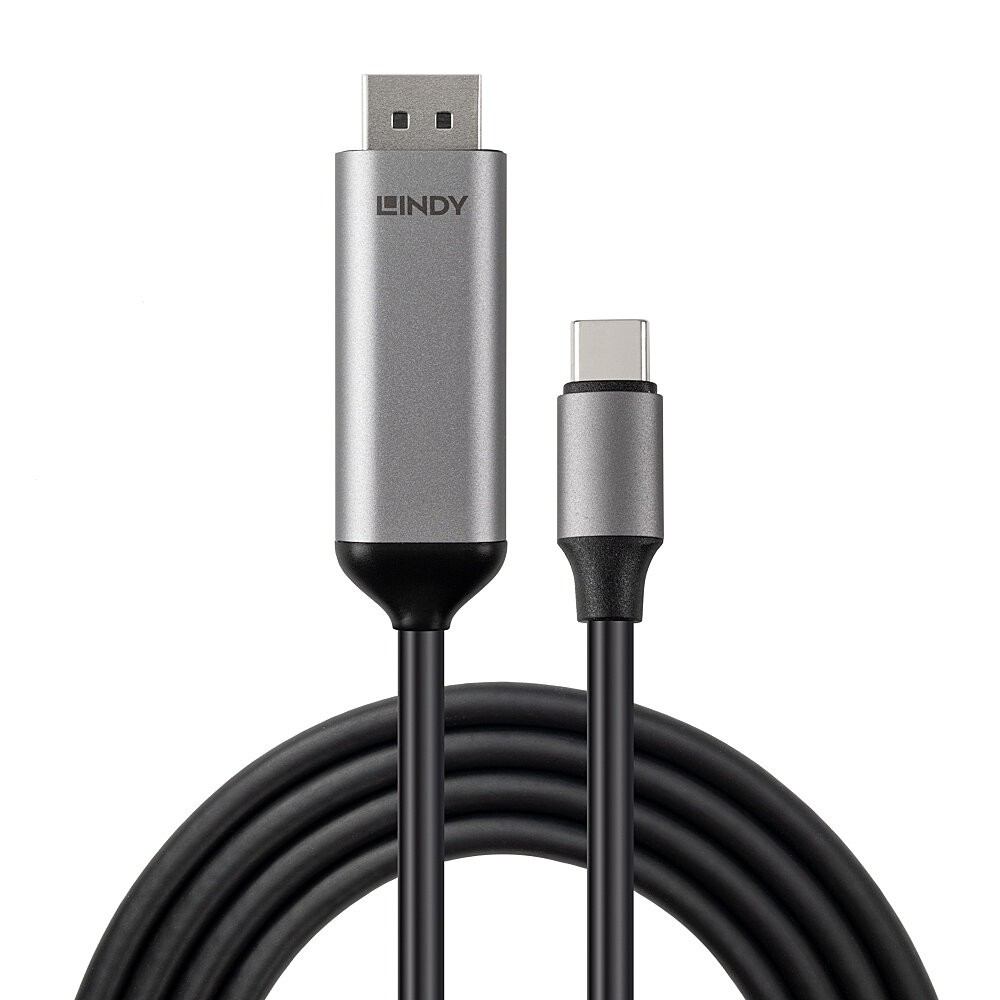 LINDY 2m Bi-Directional Type C to DisplayPort Cable