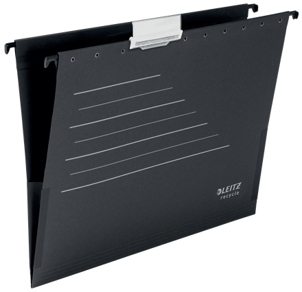 LEITZ Hängetaschen ALPHA® recycle 1922 schwarz, 10 St.