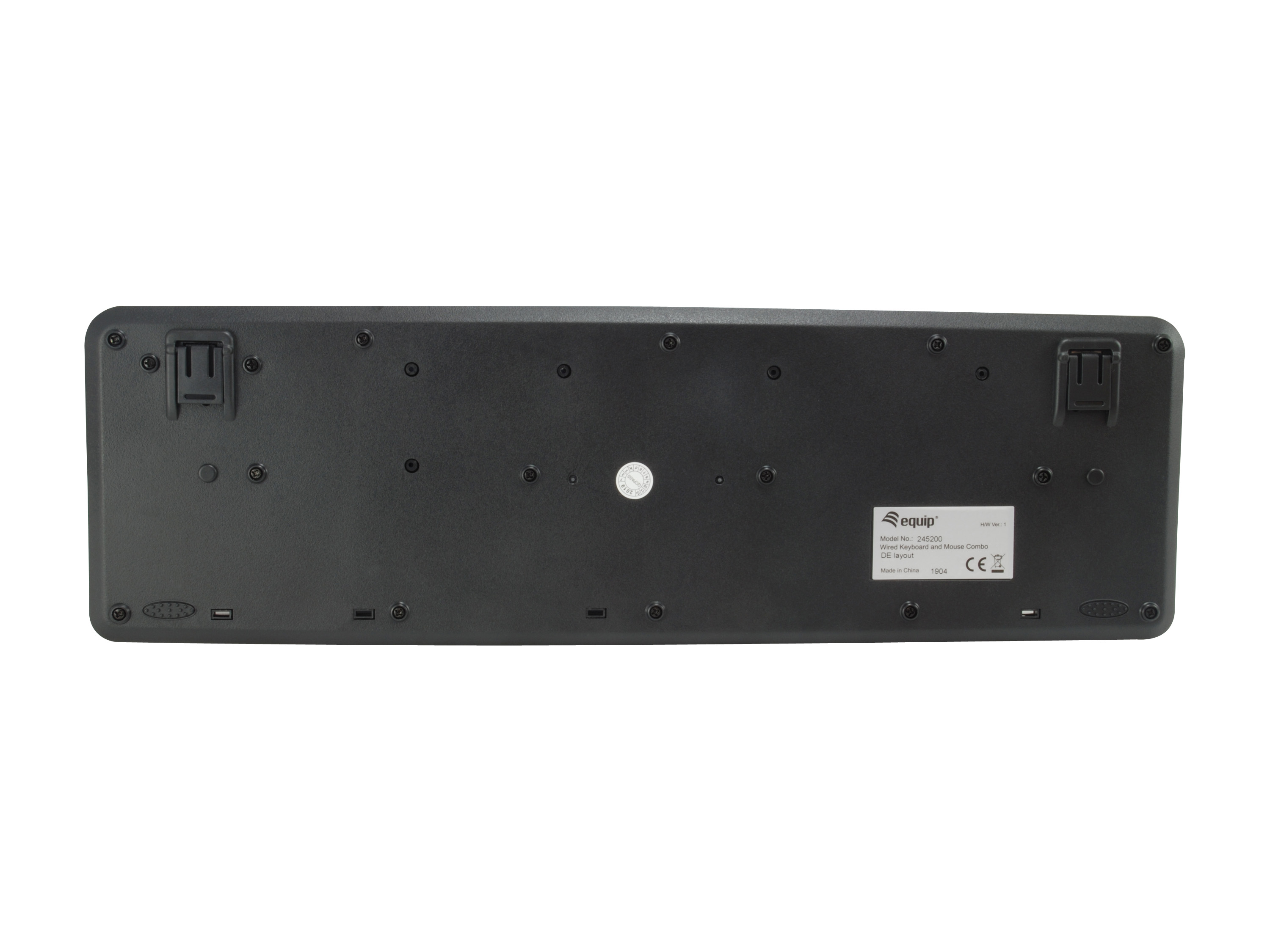Equip Kombi Kabelgebunden Tastatur+Maus DE schwarz 1.35m