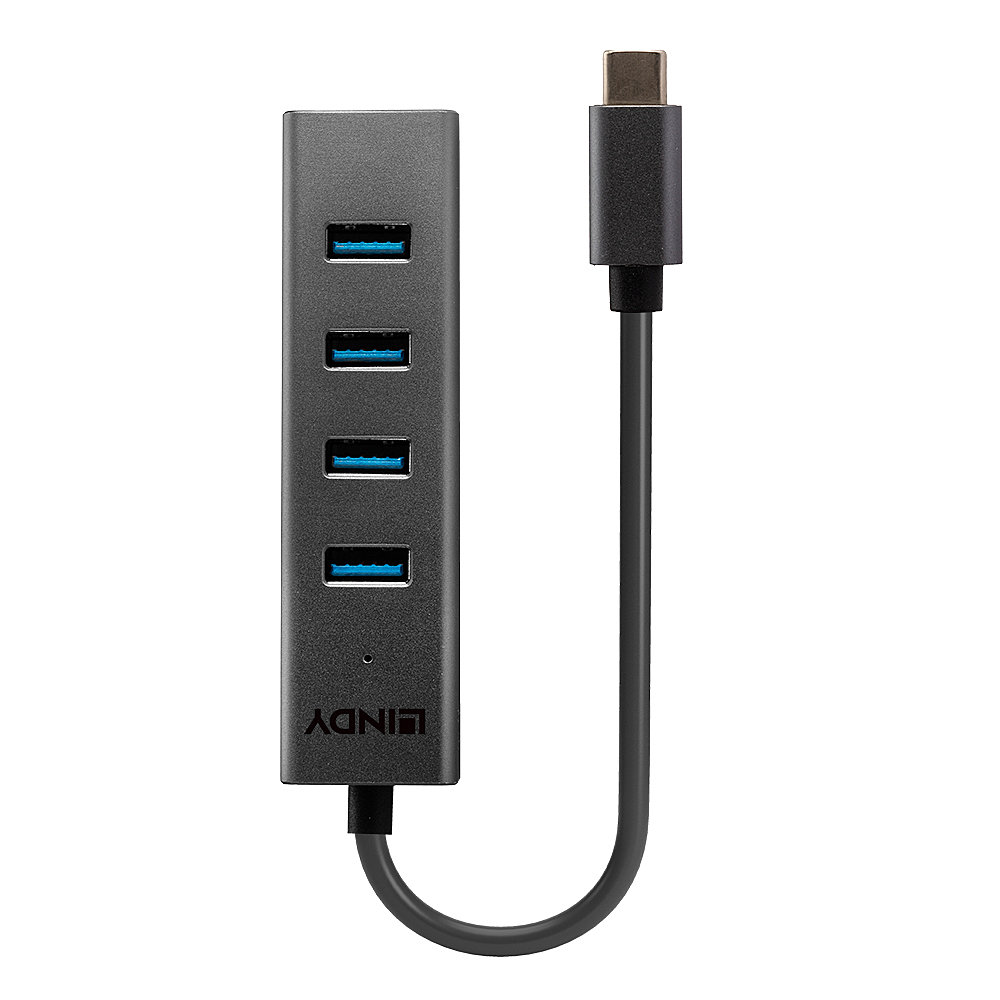 4 Port USB 3.2 Gen 1 Typ C, USB-Hub