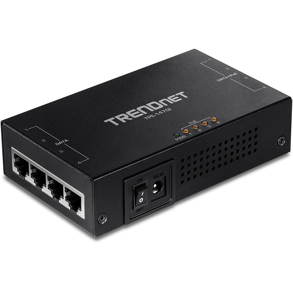 TRENDnet Injector POE+ 65W 4-Port