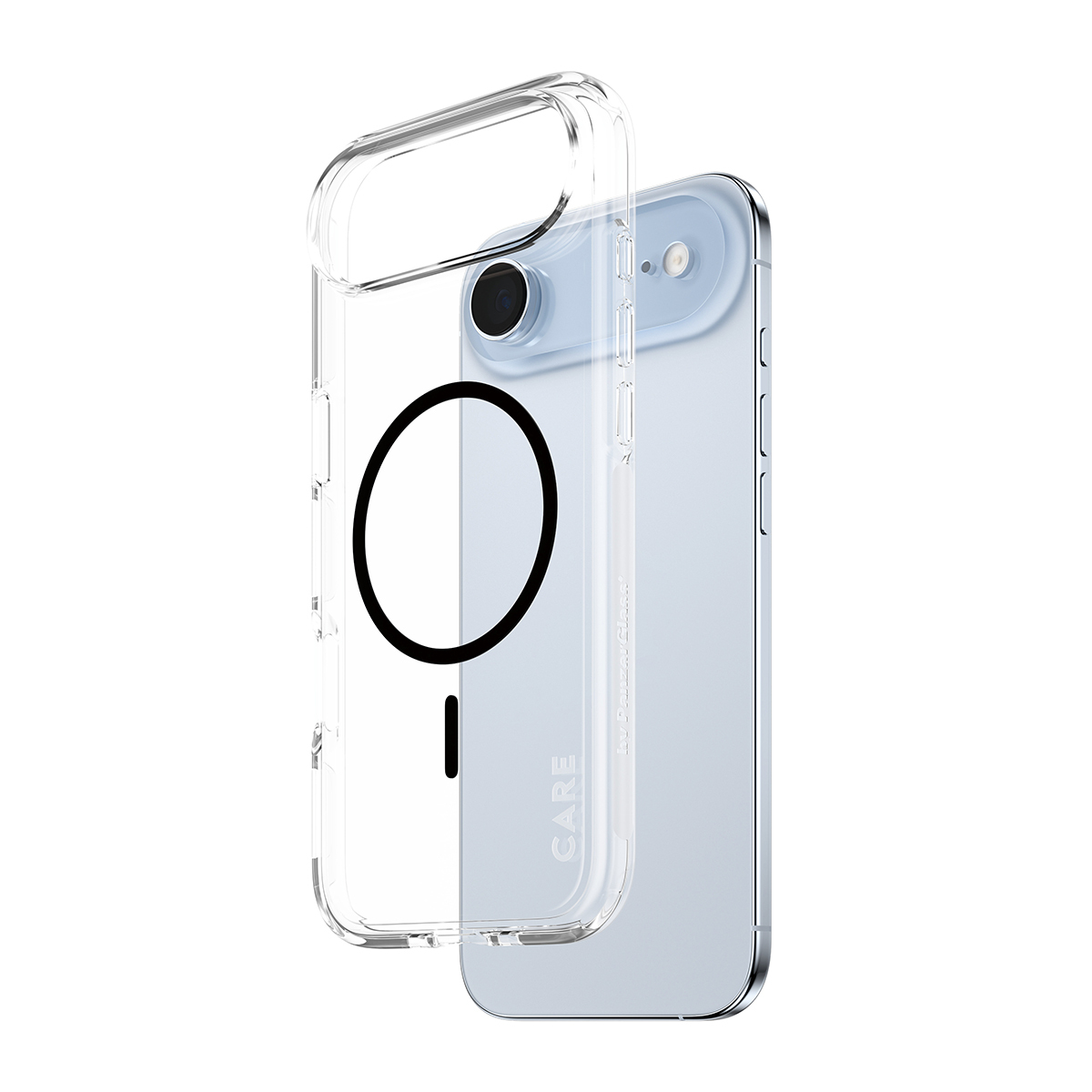 CARE BY FLAGSHIP CASE TRANSPARE URBAN EXPLORER W. BLACK MAGSAFE