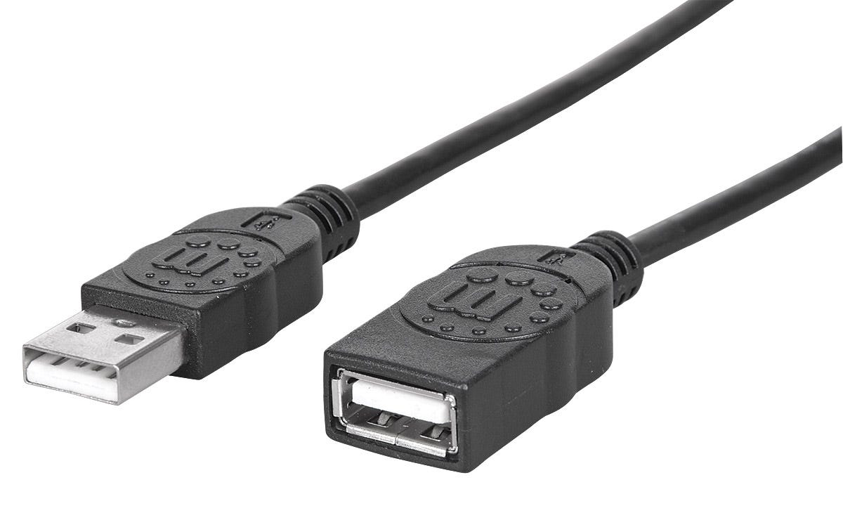 MANHATTAN USB 2.0 Verlängerungskabel 1m A-Stecker/A-Buchse