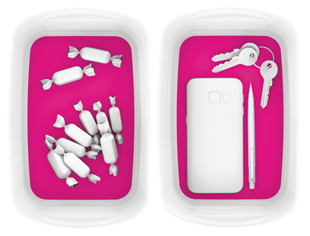LEITZ MyBox Aufbewahrungsbox 3,0 l perlweiß/pink 24,6 x 16,0 x 9,8 cm, 1 St.
