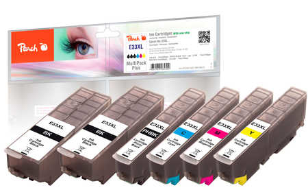 Peach Patrone Epson 33XL 2xbk MultiPackPlus komp retail