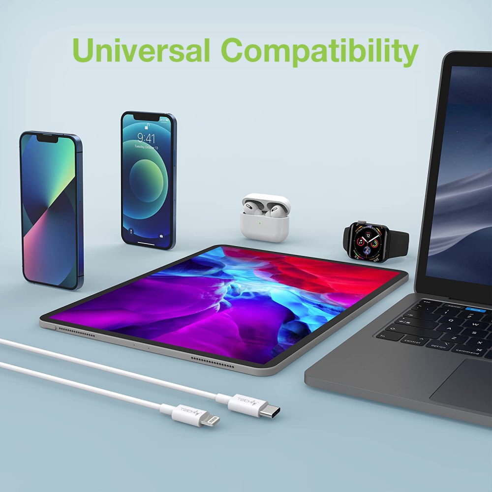 EFB Techly USB2.0 Anschlusskabel Typ C weiss 1m