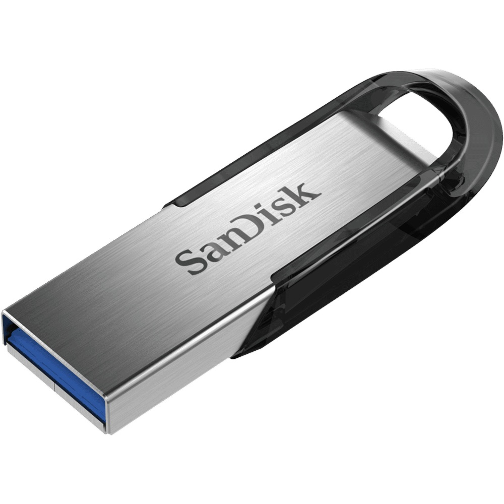 SanDisk USB-Stick Ultra Flair silber, schwarz 128 GB, 1 St.