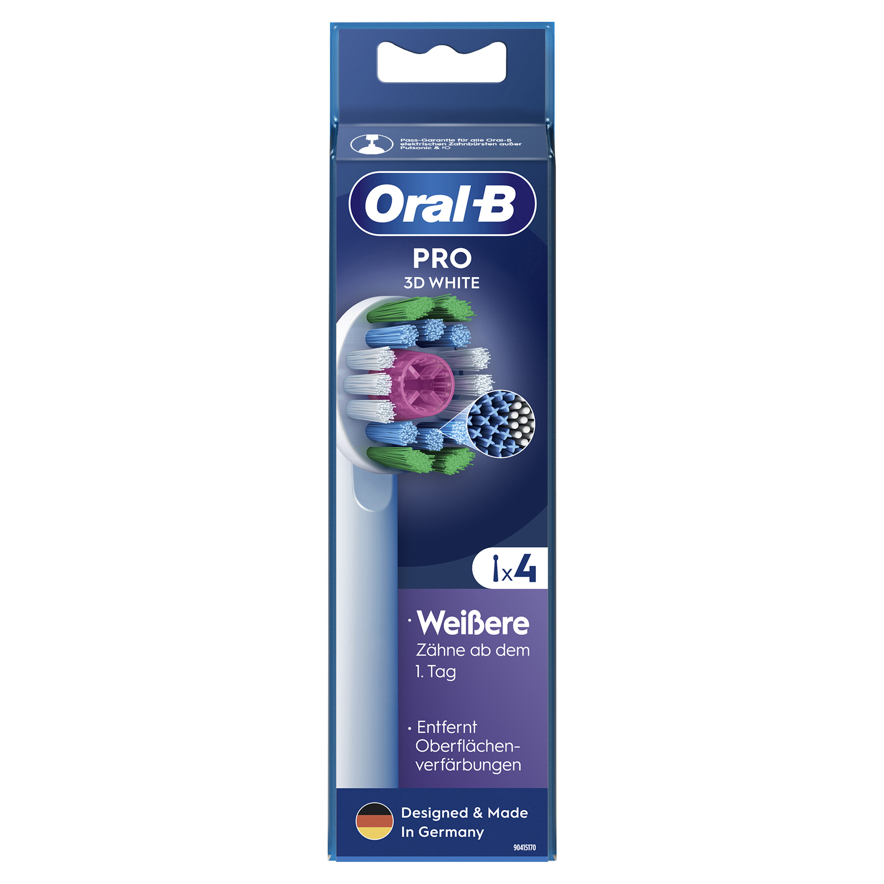 Oral-B Pro 3D White Aufsteckbürsten 4er