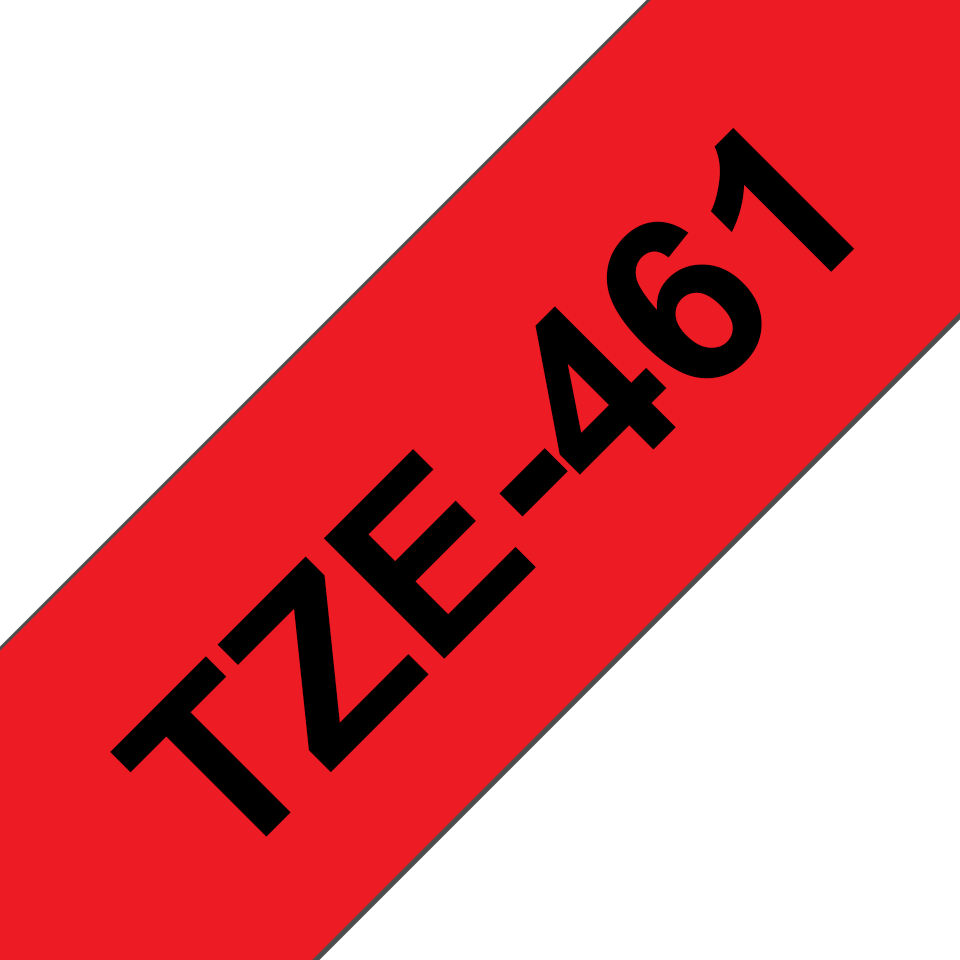 brother Schriftband TZe-461 TZE461, 36 mm, schwarz auf rot, 1 St.