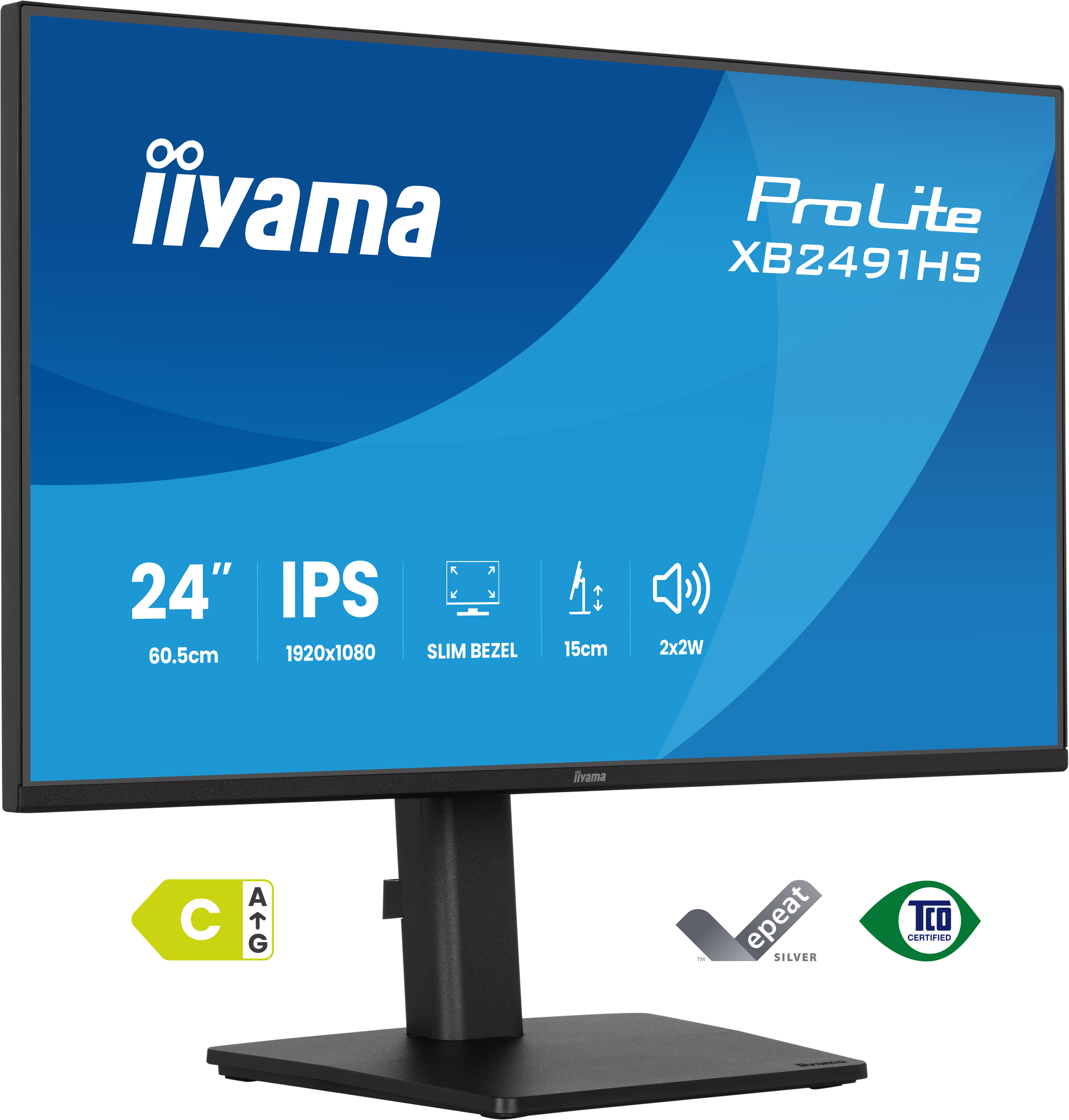 IIYAMA 60,5cm (23,8) XB2491HS-B1 16:9 HDMI+DP IPS Speaker