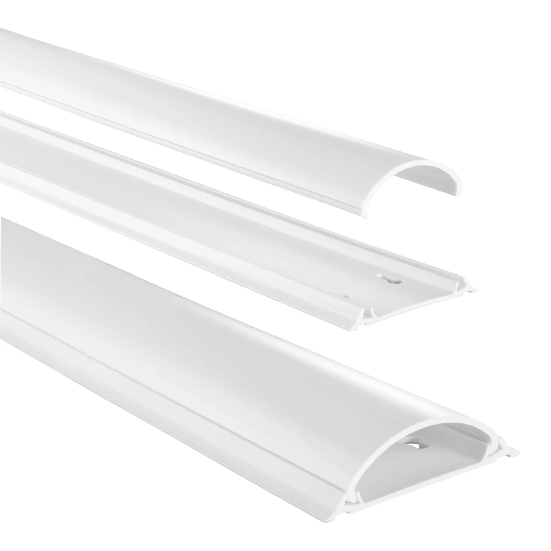 hama halbrund PVC Kabelkanal 100,0 cm weiß