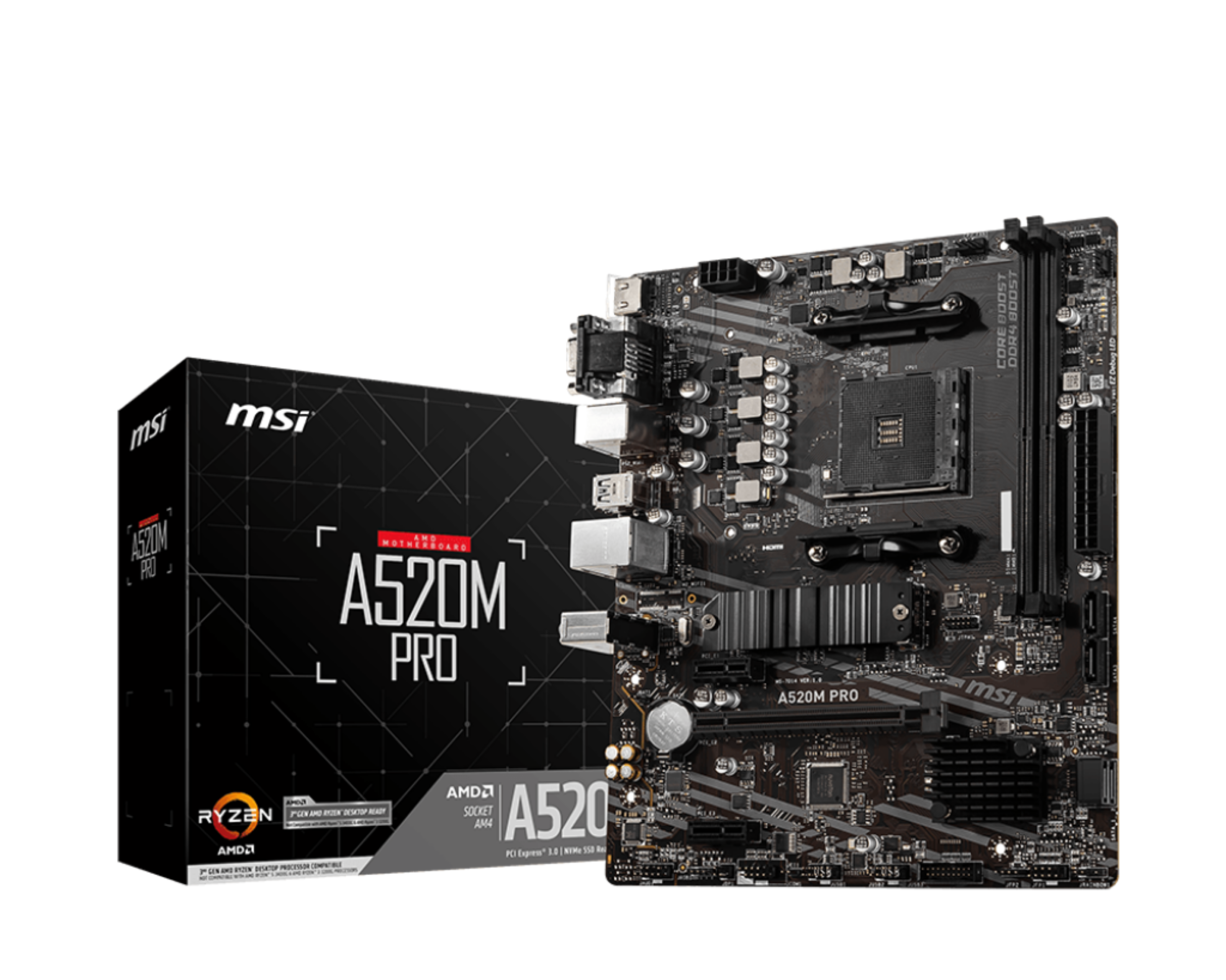 MSI A520M Pro (A520,AM4,mATX,DDR4)
