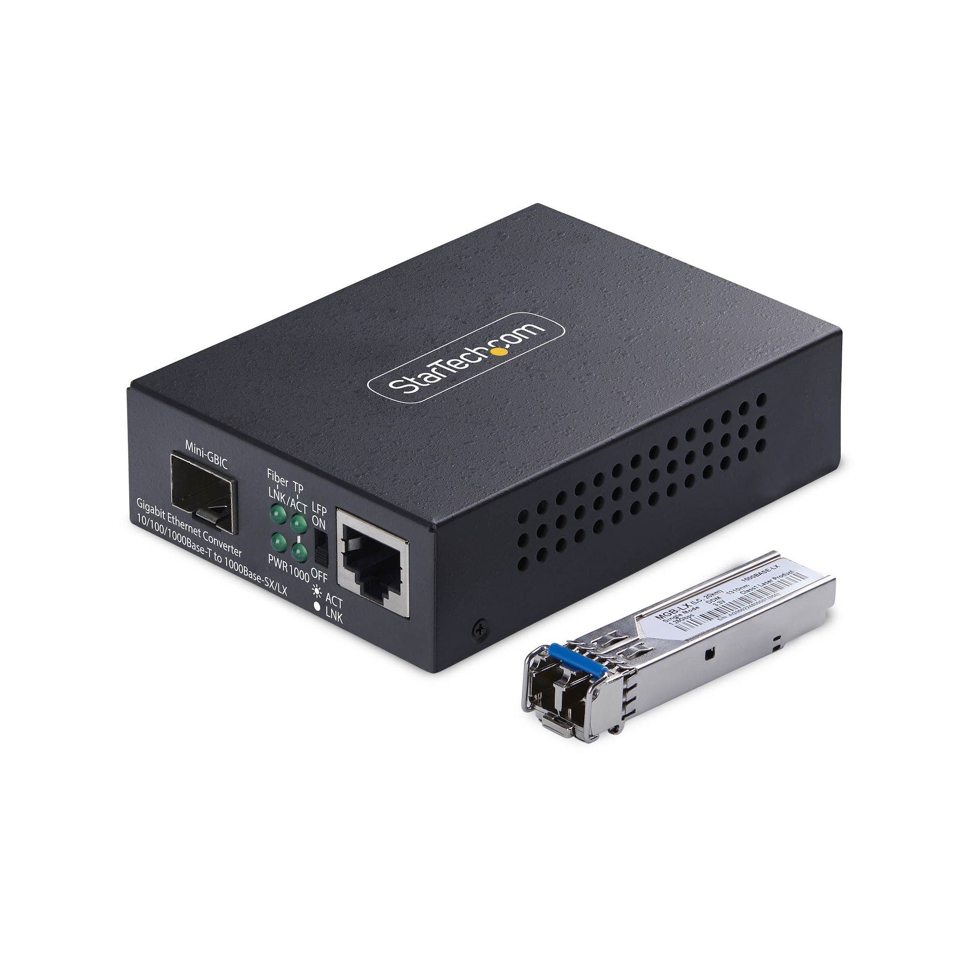 SM LC FIBER MEDIA CONVERTER .