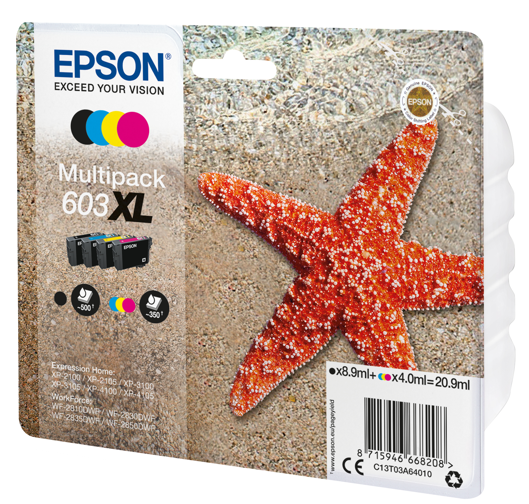 EPSON 1LB Multipack 4-colours 603XL Ink w/s