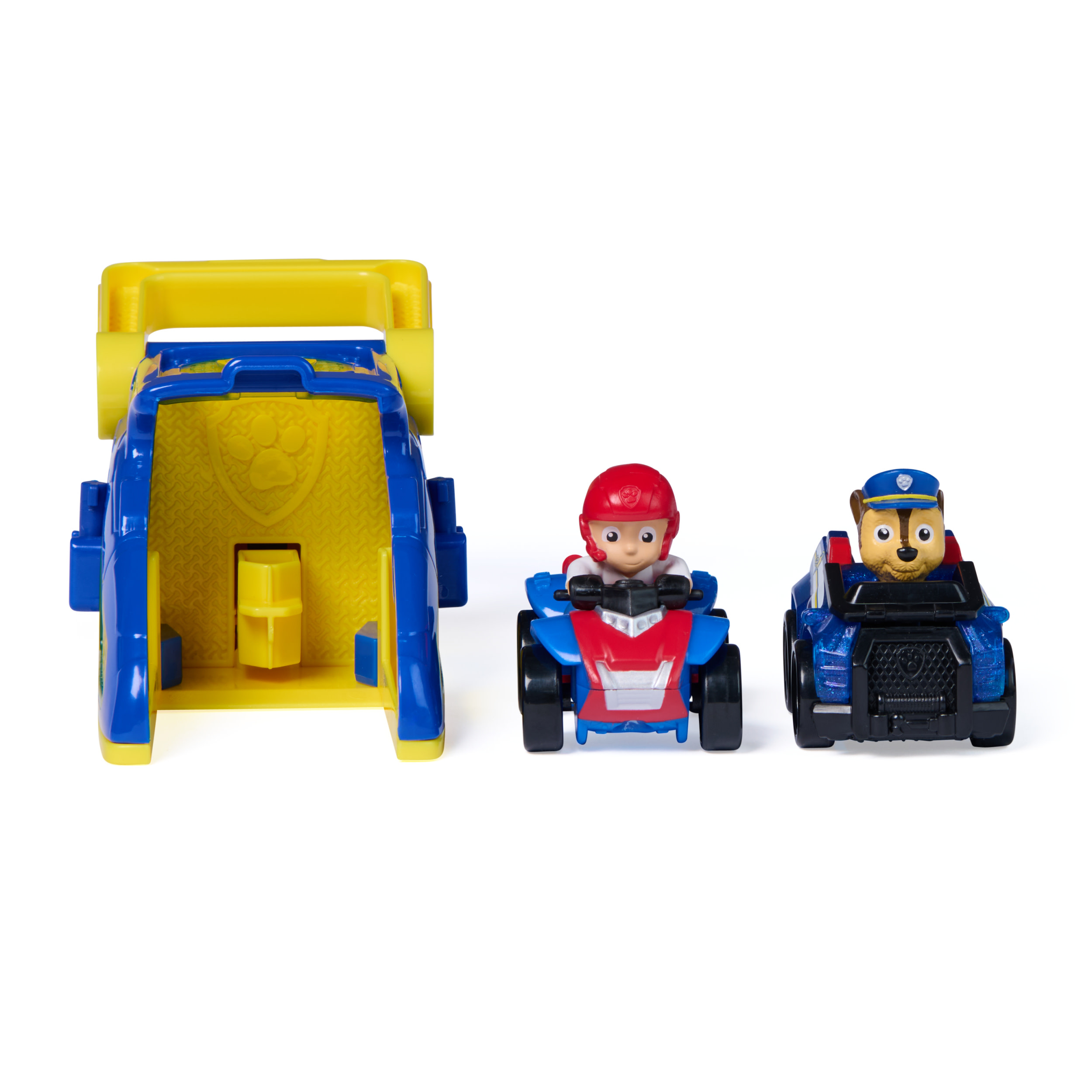 Paw Patrol - Pup Squad Launcher mit Chase und Ryder Fahrzeugen, Spielfahrzeug