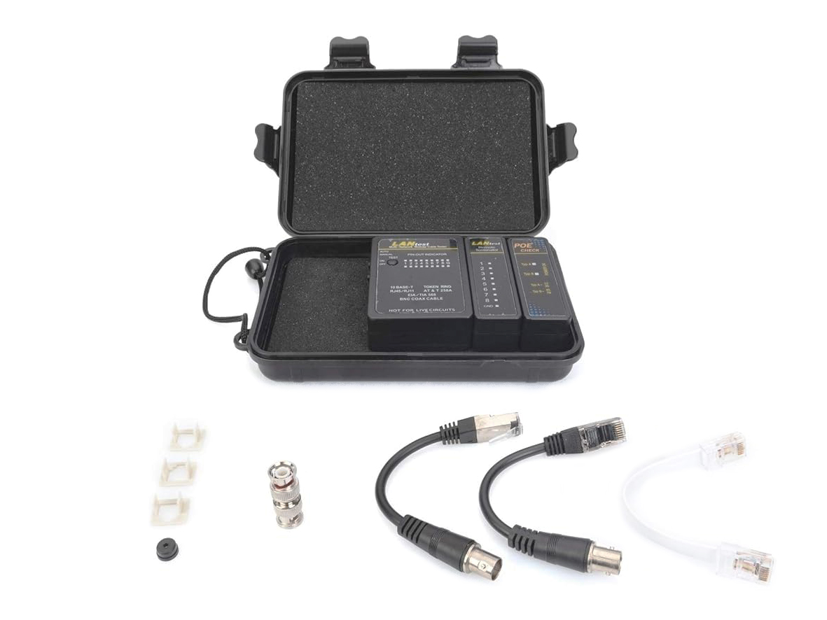 Equip Kabeltester für RJ45/RJ12/RJ11/BNC/PoE schwarz