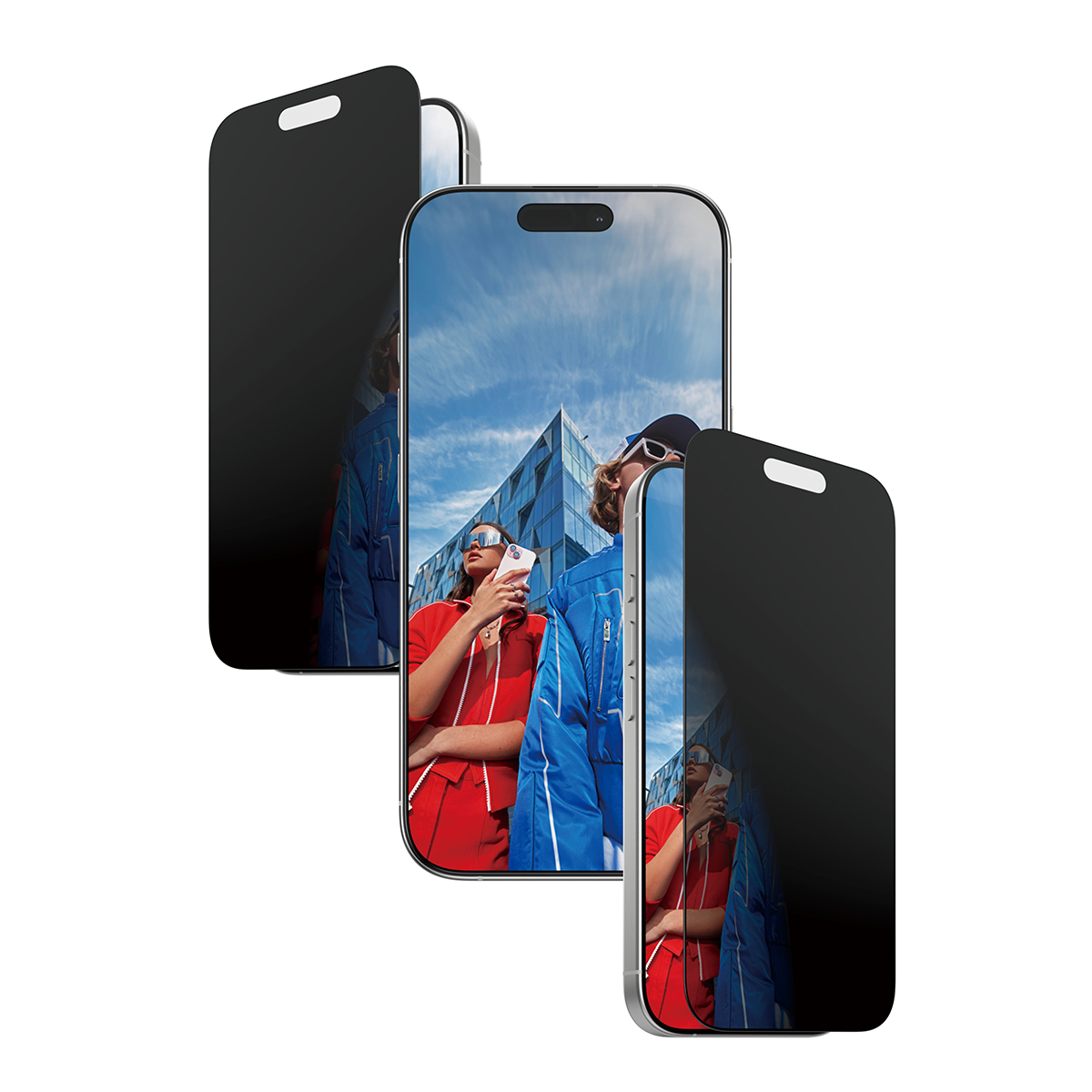 2-WAY PRIVACY SCREEN PROTECTOR IPHONE 16 PRO ULTRA-WIDE FIT W.