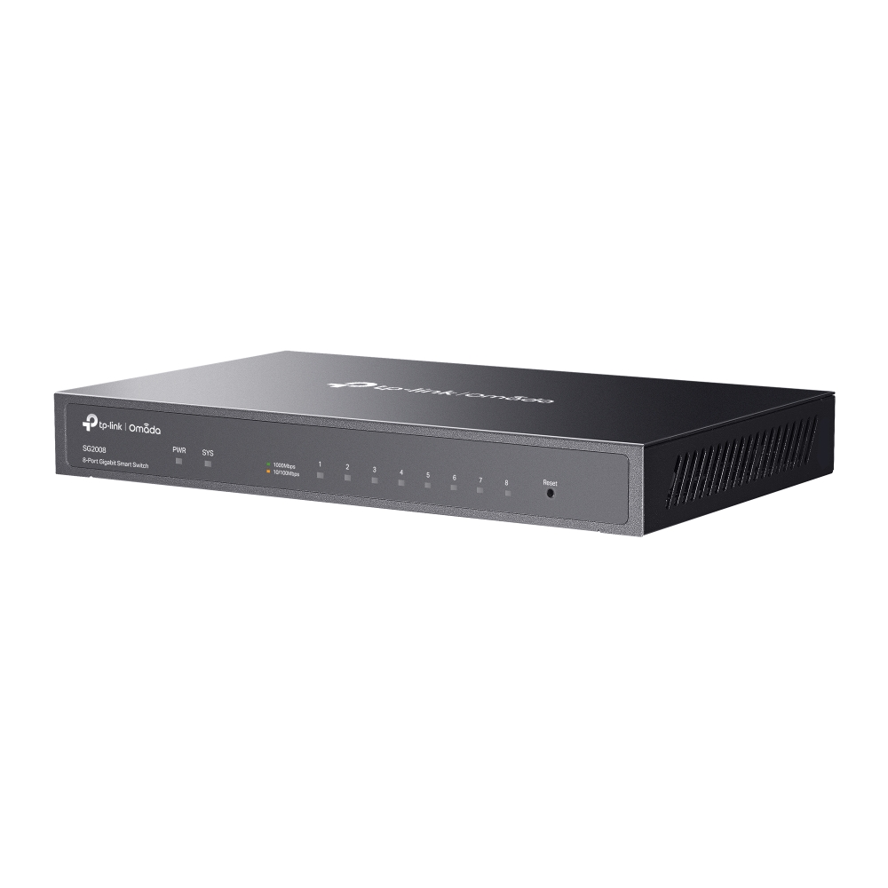 8-PORT GIGABIT SMART SWITCH DESKTOP STEEL CASE