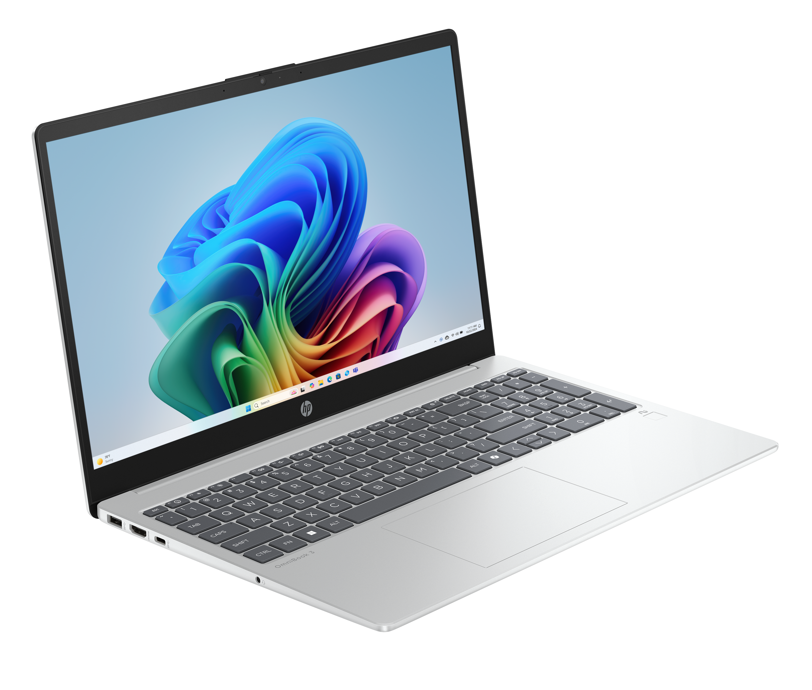 HP OmniBook 3 NG 15-fn0655ng Laptop 39,6 cm (15,6 Zoll), 16 GB RAM, 1 TB SSD, AMD Ryzen™ AI 5 340