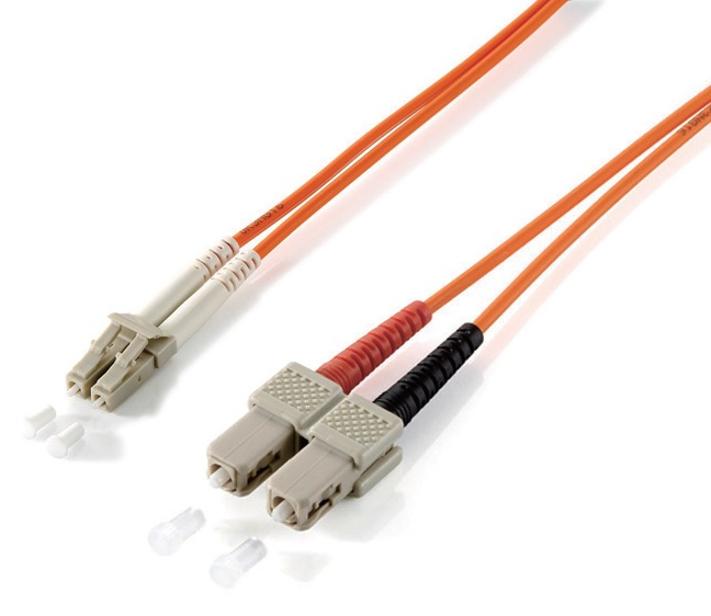 Equip Patchkabel LC->SC 1.00m Multimode Duplex OM1 orange Polybeutel