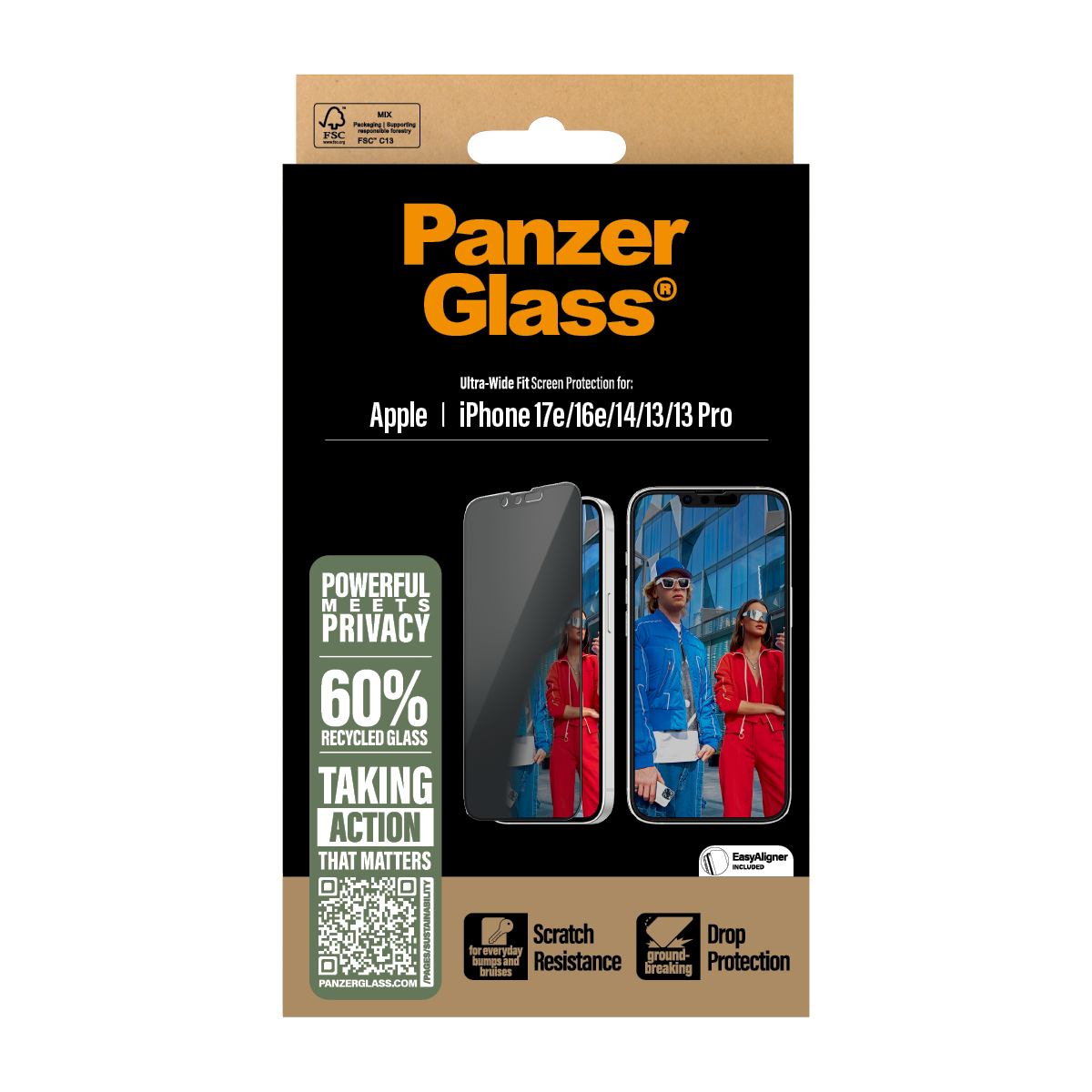PANZERGLASS PRIVACY SCREEN PROTECTOR IPHONE SE (2025)/14/13