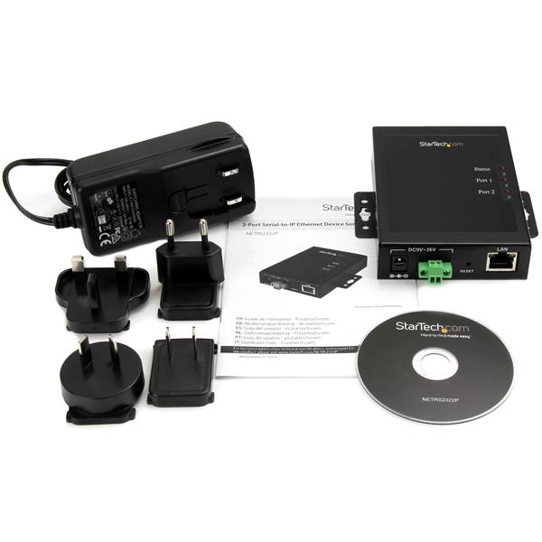 2 PORT SERIAL DEVICE SERVER - MOUNTABLE AND METAL SERIAL-TO-IP