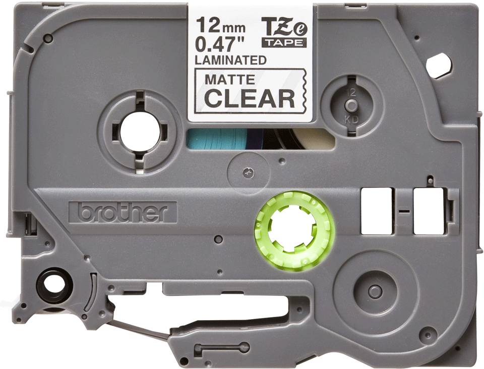TZE-M31 LAMINATED TAPE 12MM 8M BLACK ON CLEAR MATT