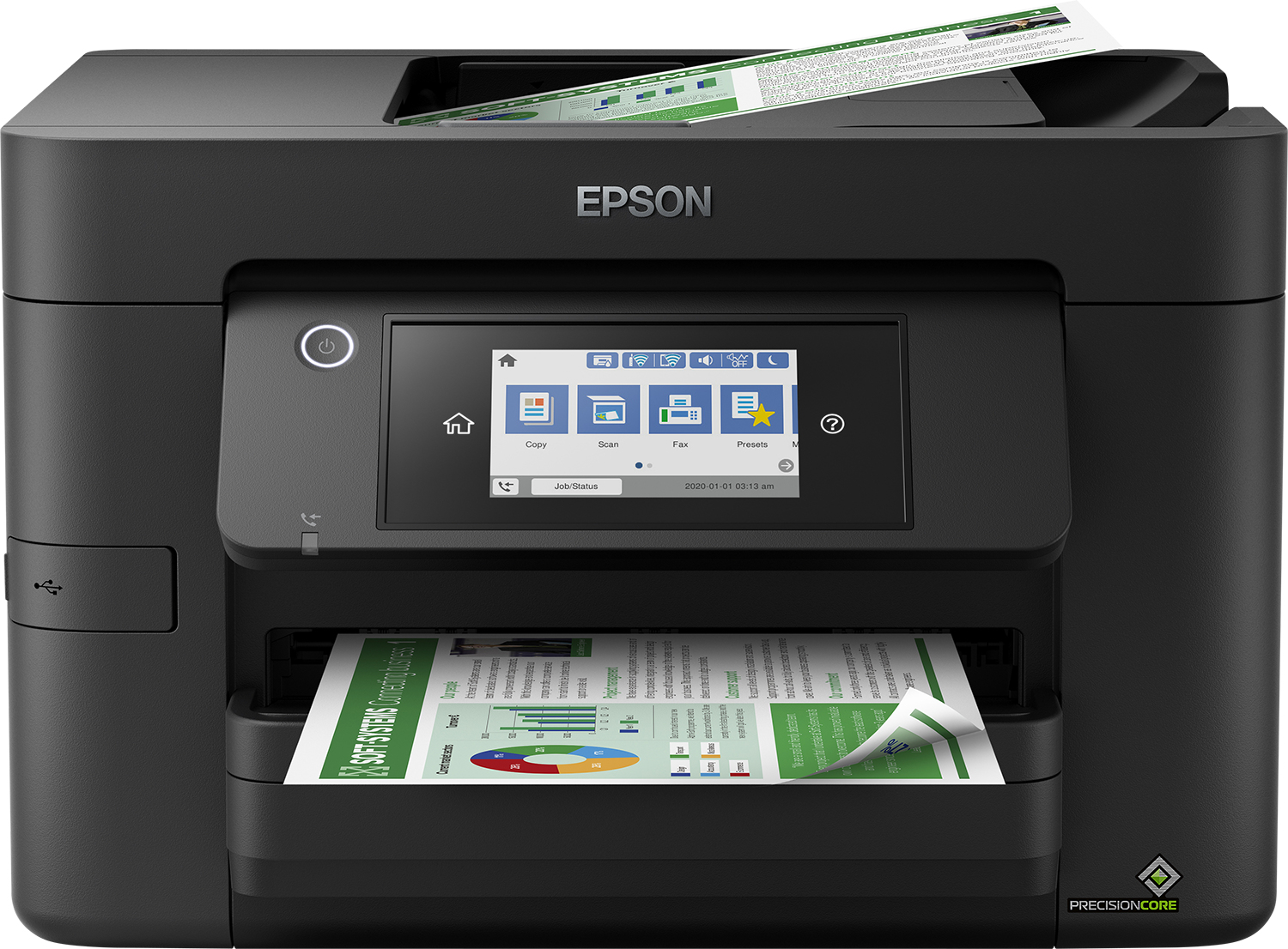 EPSON WorkForce Pro WF-4820DWF 4 in 1 Tintenstrahl-Multifunktionsdrucker schwarz