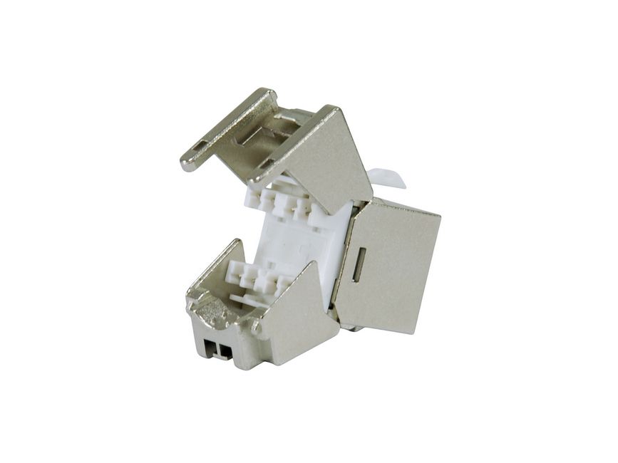 Equip Keystone Jack geschirmt Cat6A LSA schlank wzf.8Stk sil
