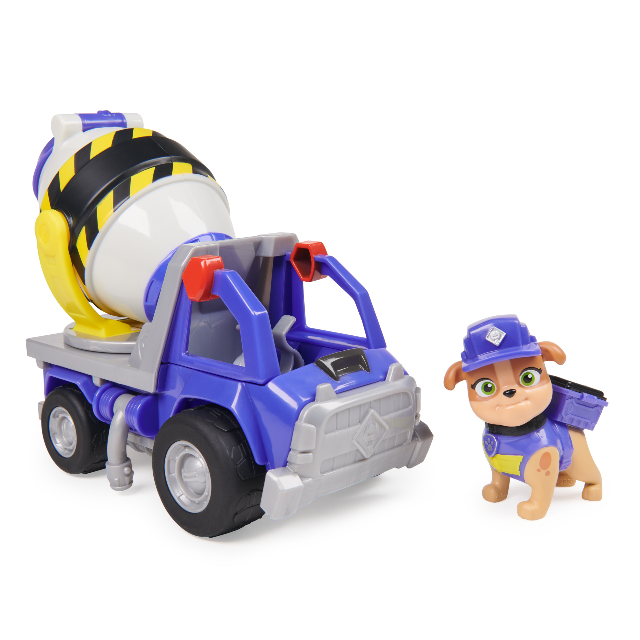 Rubble & Crew - Zementmischer-Baufahrzeug mit Mix-Figur, Spielfahrzeug