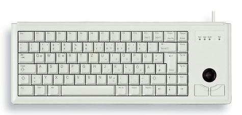 CHERRY G84-4400 COMPACT TRACKBALL KEYBOARD USB GREY