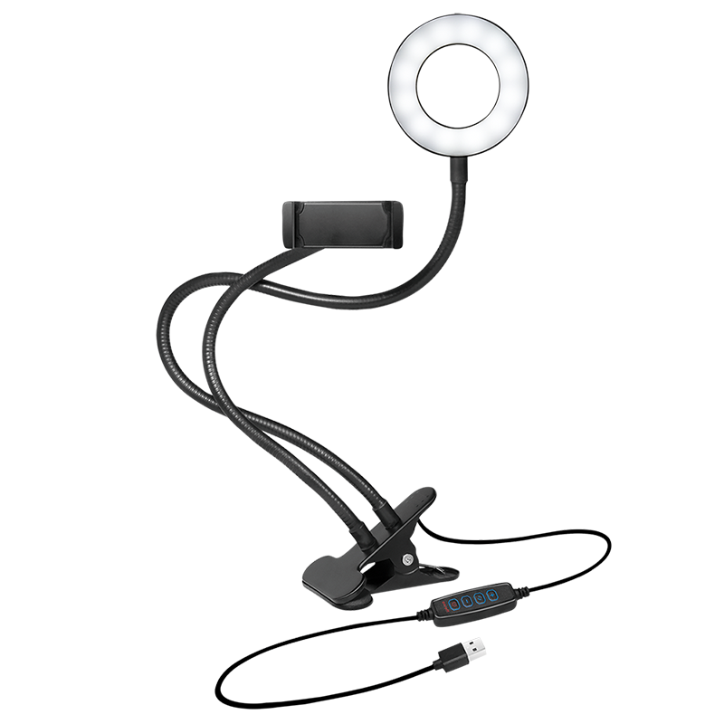 Logilink Smartphone-Ringlicht-Klemmhalterung, DM 8.5cm