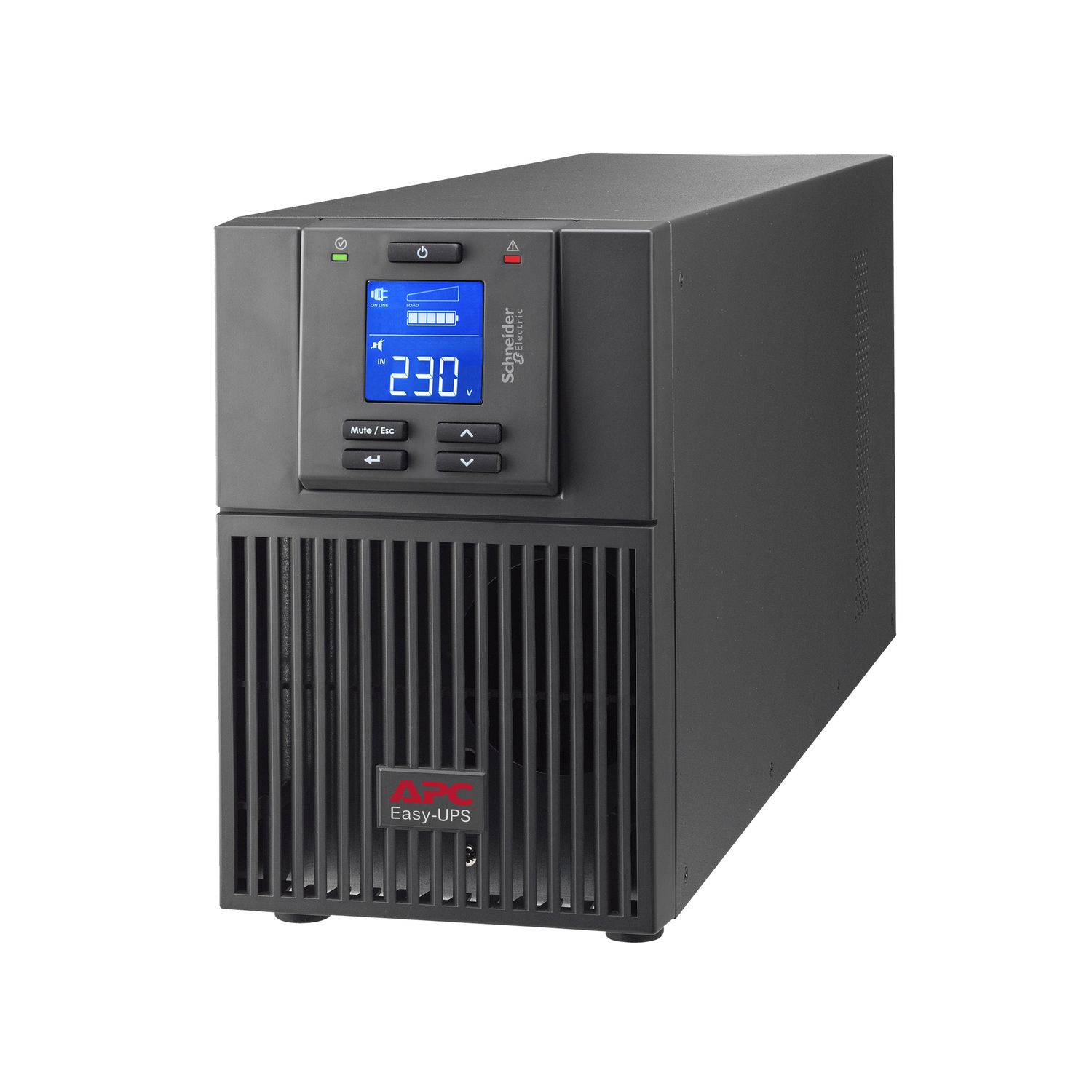 APC Easy UPS On-Line UPS tower AC 220/230/240V 900Watt 1000VA 1-phase lead acid USB serial oc 3 PFC Europe BK RAL 7010