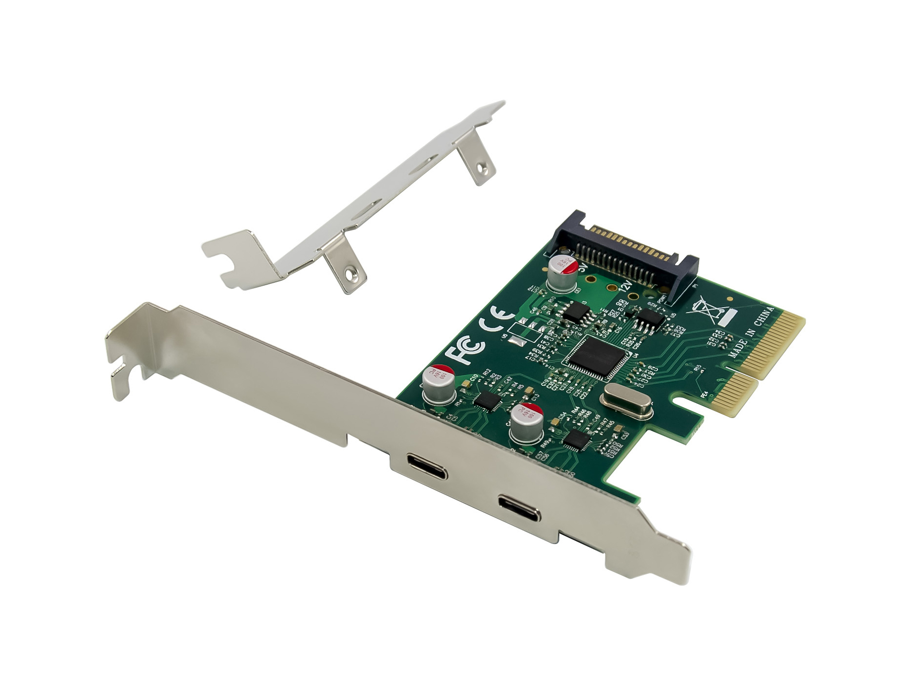 CONCEPTRONIC 4xPCIe2.0 Card 2xUSB-C3.2 Gen2 10Gbps