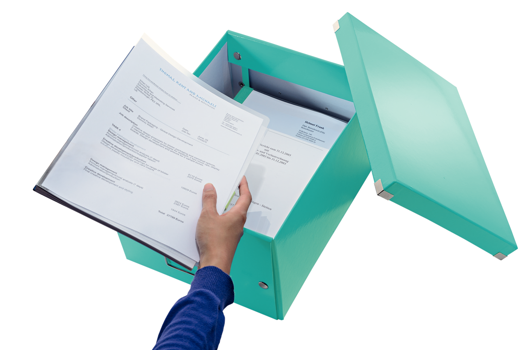 LEITZ Click & Store Aufbewahrungsbox 16,7 l eisblau 28,1 x 36,9 x 20,0 cm, 1 St.