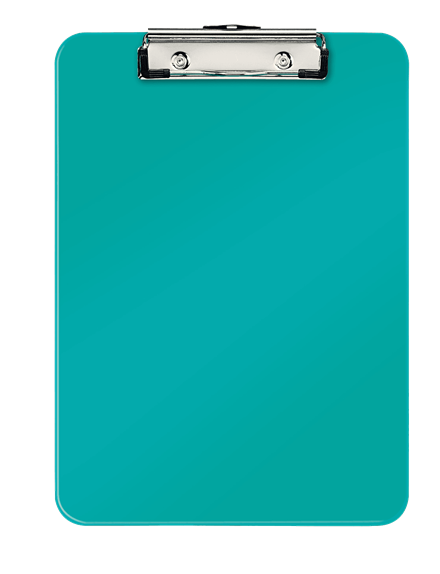 LEITZ Klemmbrett WOW 3971 DIN A4 eisblau Kunststoff, 1 St.