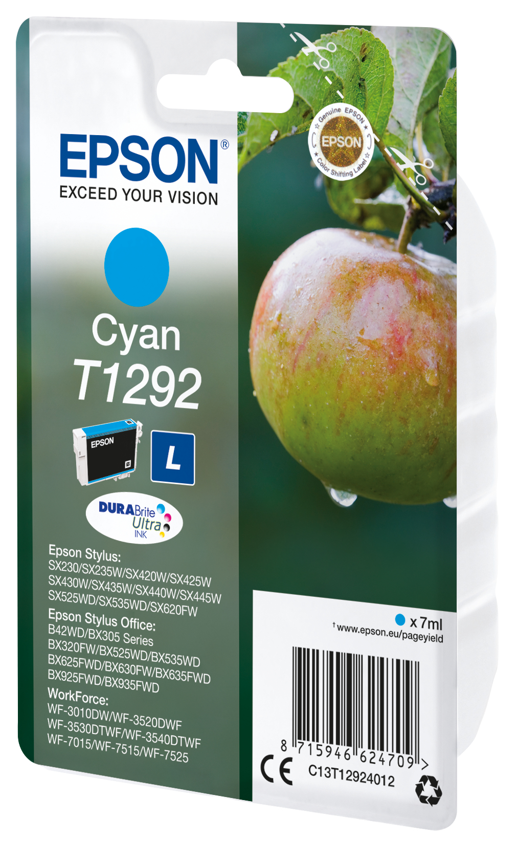 EPSON T1292L (Apfel) cyan Druckerpatrone