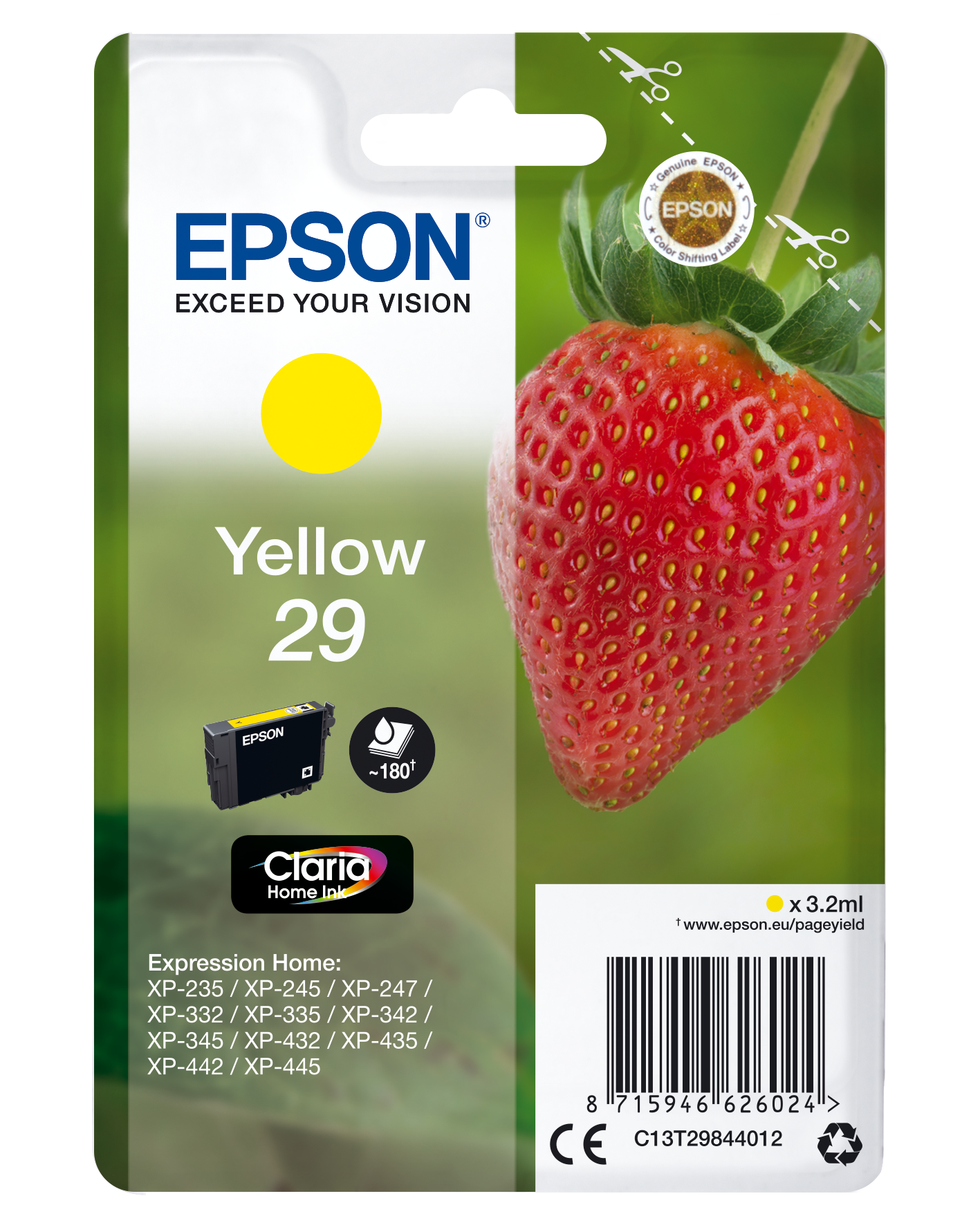 EPSON 29 / T2984 (Erdbeere) gelb Druckerpatrone