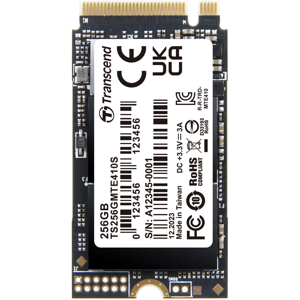 SSD 256GB M.2 2242 PCIE GEN4X4 NVME 3D TLC DRAM-LESS