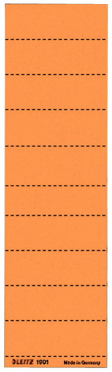 LEITZ Beschriftungsschilder für Hängeregister 1901 orange, 100 St.