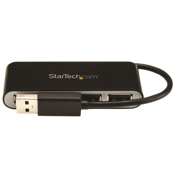 STARTECH.COM 4-Port Portable USB 2.0 Hub with Built-in Cable