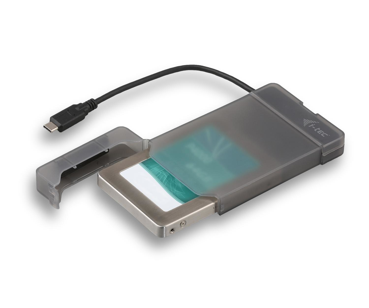 I-TEC USB-C EXTERNAL CASE 2.5IN SATA I/II/III HDD SSD TB3 COMP.