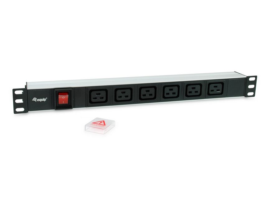 Equip 19 Steckdosenleiste 6xIEC C19+Switch->St.ICE C20 Alu.
