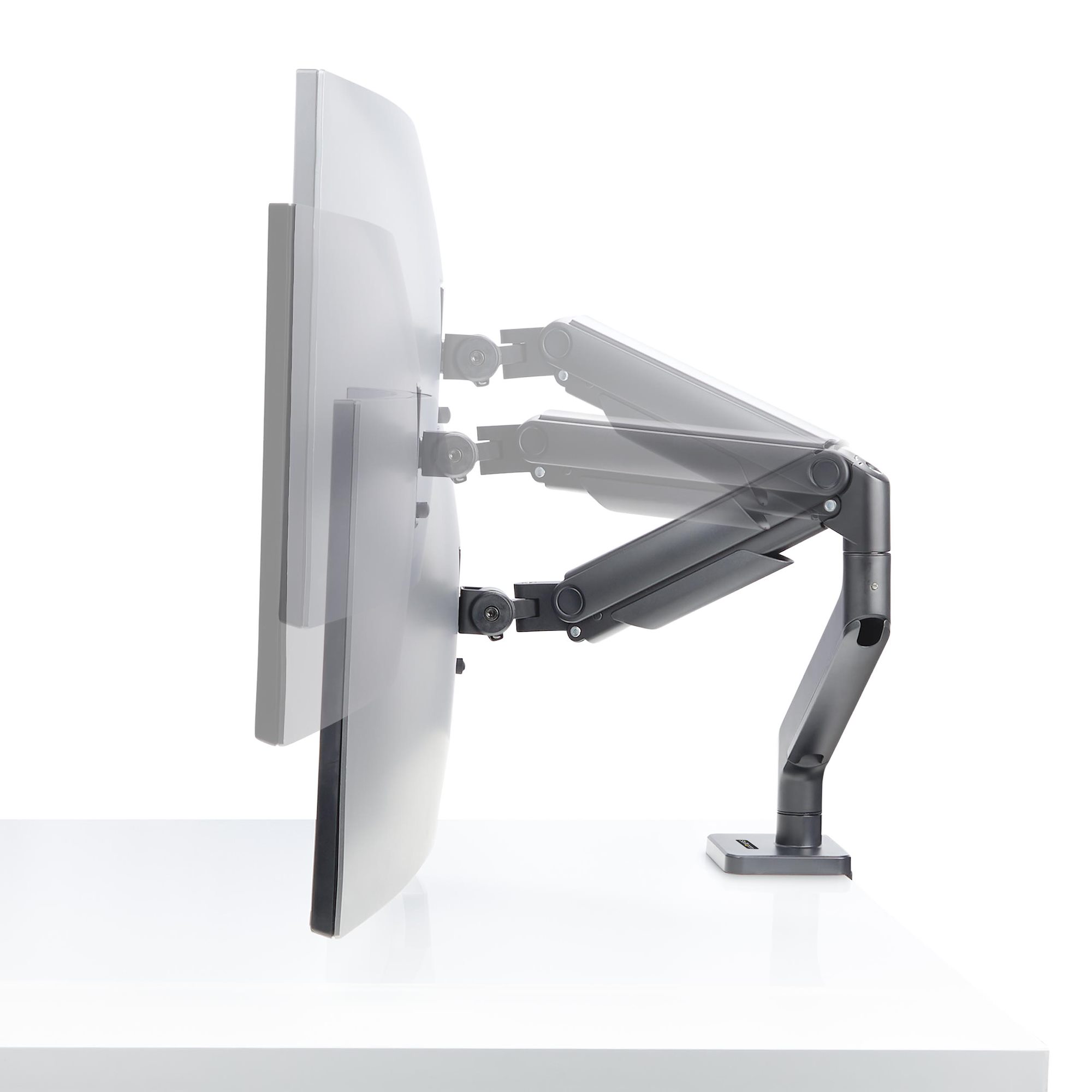 STARTECH.COM Monitortischhalterung fur 124,46cm 49Zoll 32:9 UW Curved-Bildschirm VESA Monitorhalterung mit Federarm max. 20kg