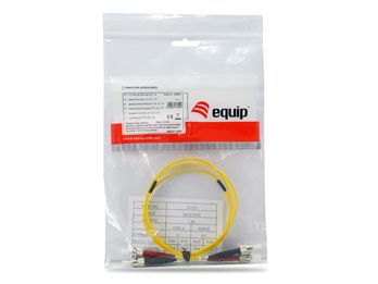 Equip Patchkabel ST->ST 5.00m Singlemode Duplex OS2 gelb Polybeutel