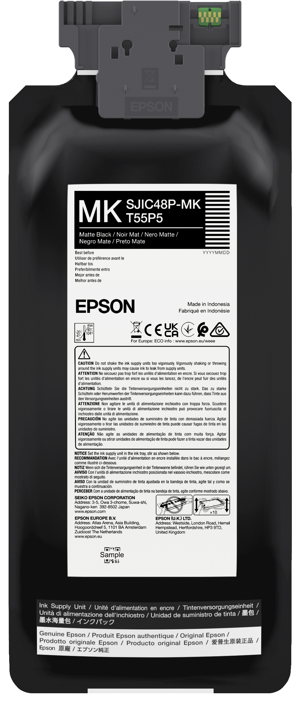 SJIC48P-MK INK CARTRIDGE FOR CW C8000E MATT BLACK