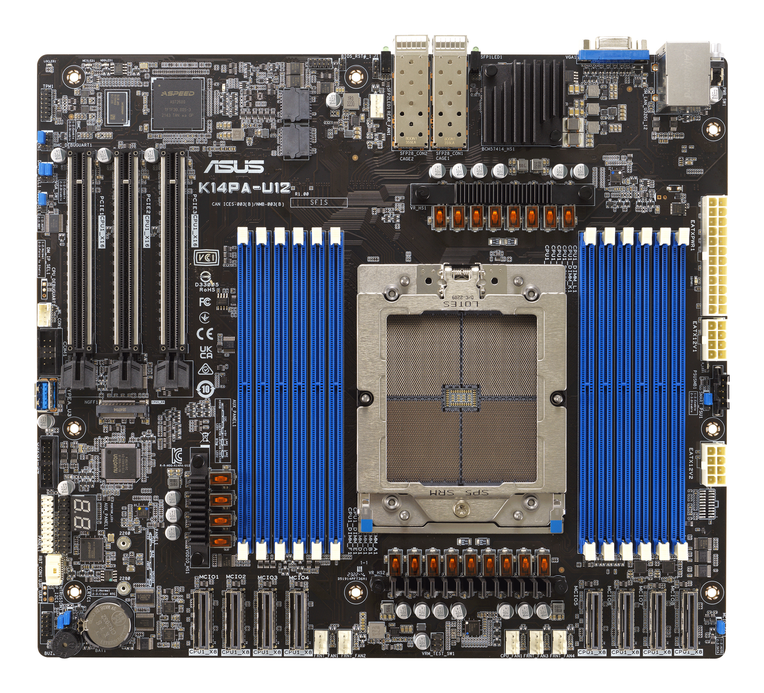 ASUS K14PA-U12/ASMB11 SP5 ATX Server MB 12xDDR5